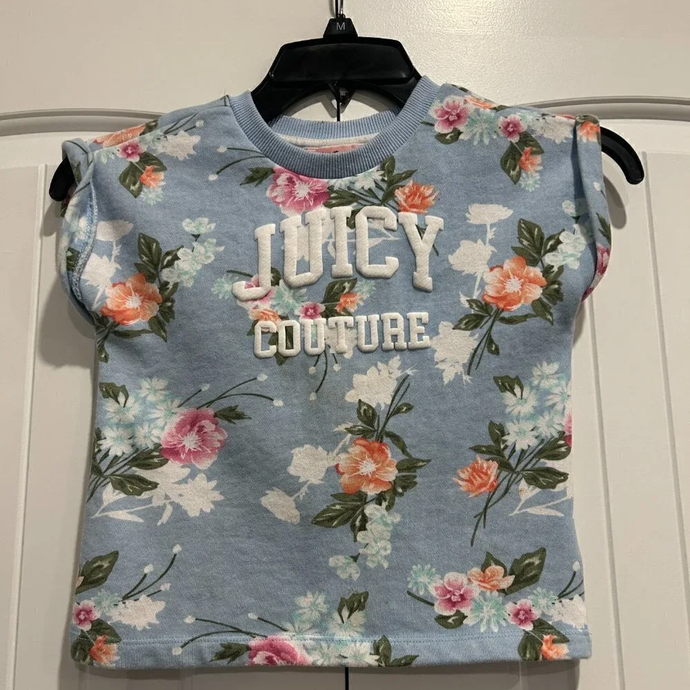 Juicy Couture Girls 2 Piece Shorts Set Size 5